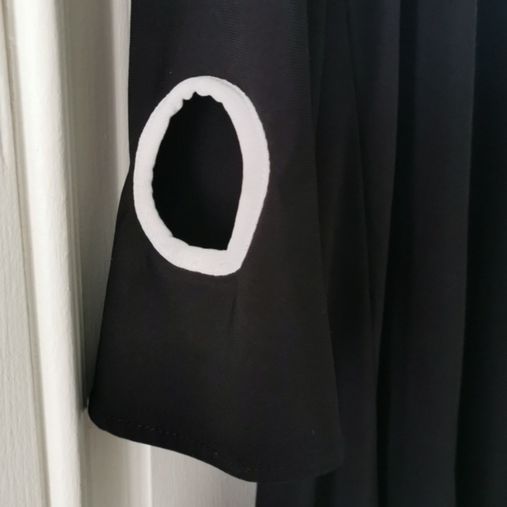 Womens Joseph RibKoff Smock Style B/W Tunic Top /Peekaboo Cut outs. Size 6 - Picture 8 of 8